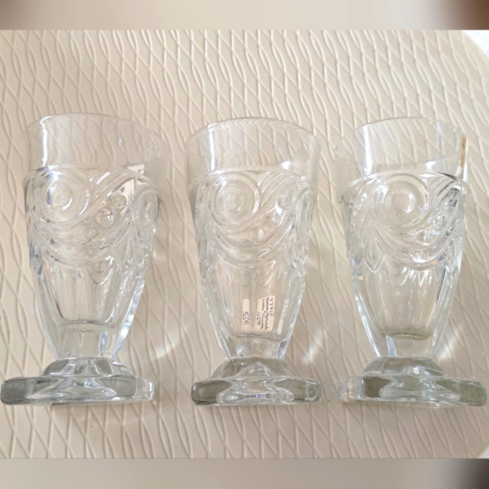 Heisey Ipswich Water Glass Tumblers Set of 3